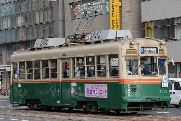 広島電鉄1900形が一部引退。もと京都市電（画像：広島電鉄）。