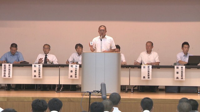 夏の高校野球・香川大会の組み合わせ抽選会