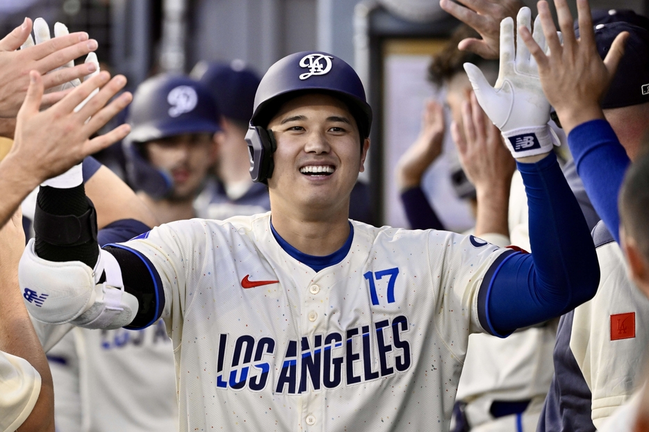 大谷は古巣相手に459フィート（約139.9メートル）の特大弾を放った(C)Getty Images