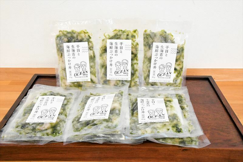 中沢水産の「平目と生海苔の海鮮ぶっかけ丼」