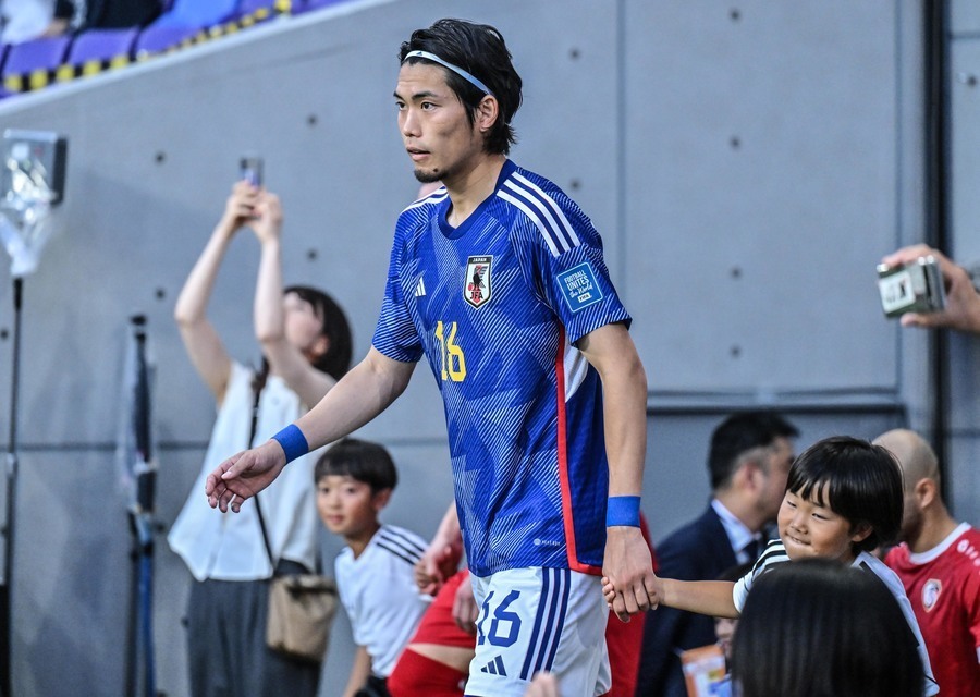 シリア戦でのサッカー日本代表・町田浩樹　撮影：中地拓也