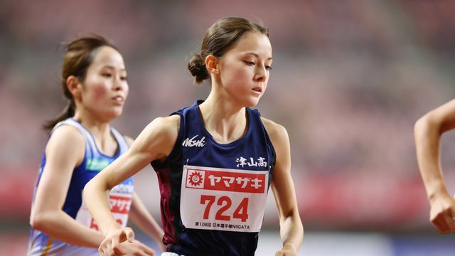 日本選手権1500ｍで7位に入ったドルーリー朱瑛里選手(写真：YUTAKA/アフロスポーツ)