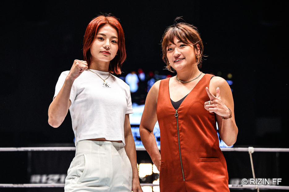 7・28『超RIZIN.3』さいたまスーパーアリーナ大会で対戦が決まったケイト・ロータスとRENA