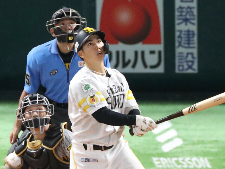６月にプロ初本塁打を放った廣瀨隆太 photo by Sankei Visual