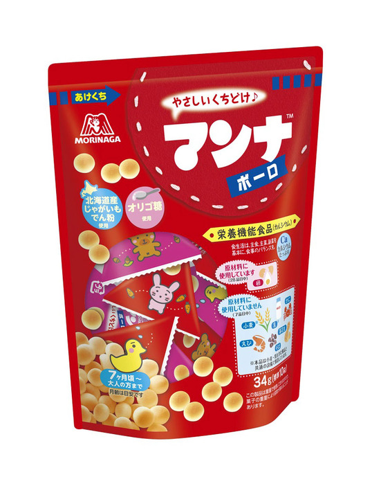 森永製菓が自主回収する焼き菓子「マンナボーロ」