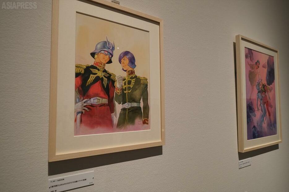 「描く人、安彦良和」　9月1日まで兵庫県立美術館にて開催。©創通・サンライズ