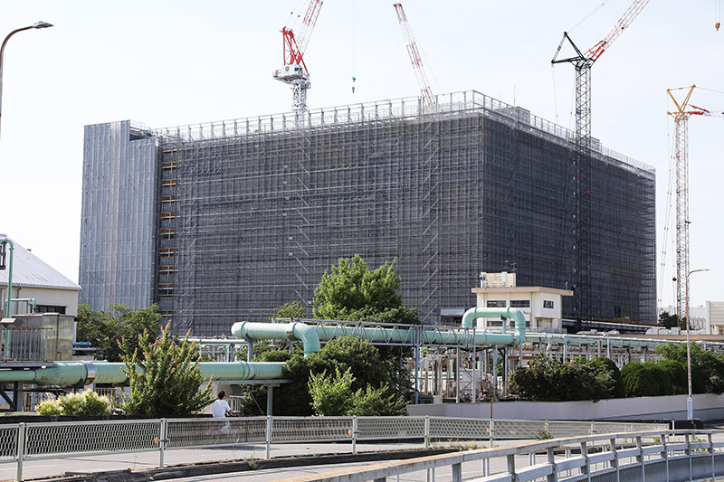 大阪城東部地区再開発の中核として建設が進む大阪公立大学の森之宮キャンパス