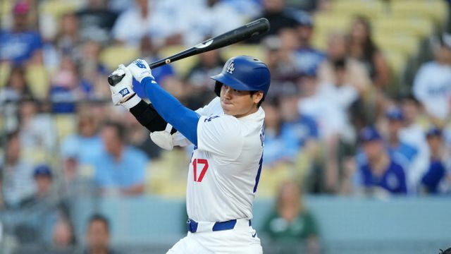 今季25度目のマルチ安打を記録したドジャース・大谷翔平選手（写真：USA TODAY Sports/ロイター/アフロ）