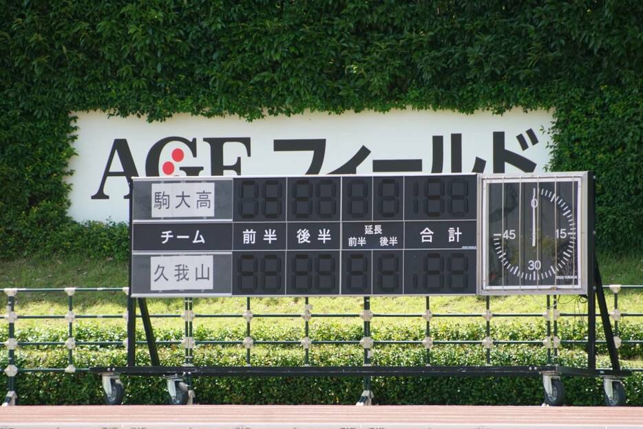 駒澤大学高等学校 vs 國學院久我山(写真＝矢島公彦)