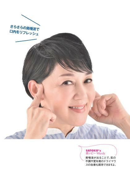 両耳の上部手前、骨の出っ張りがある近くの小さなくぼみを指の腹で10秒押し、離すを繰り返すと唾液量が増える