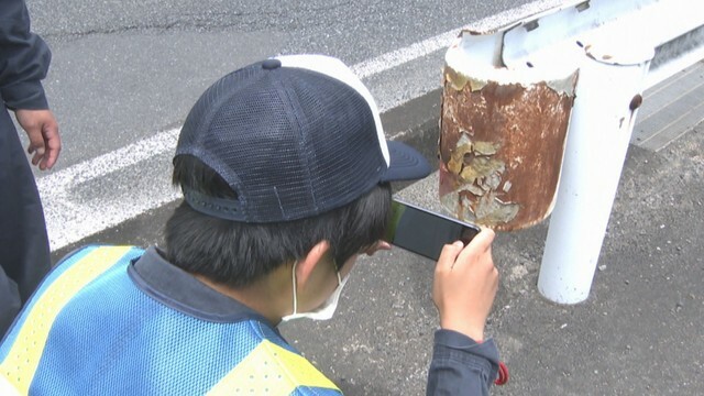 岡山県笠岡市の高校生が国道をパトロール