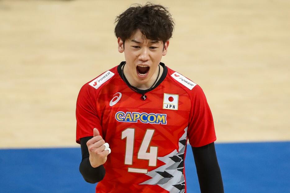キャプテンの石川祐希が躍動。日本がカナダに快勝した(C)Getty Images