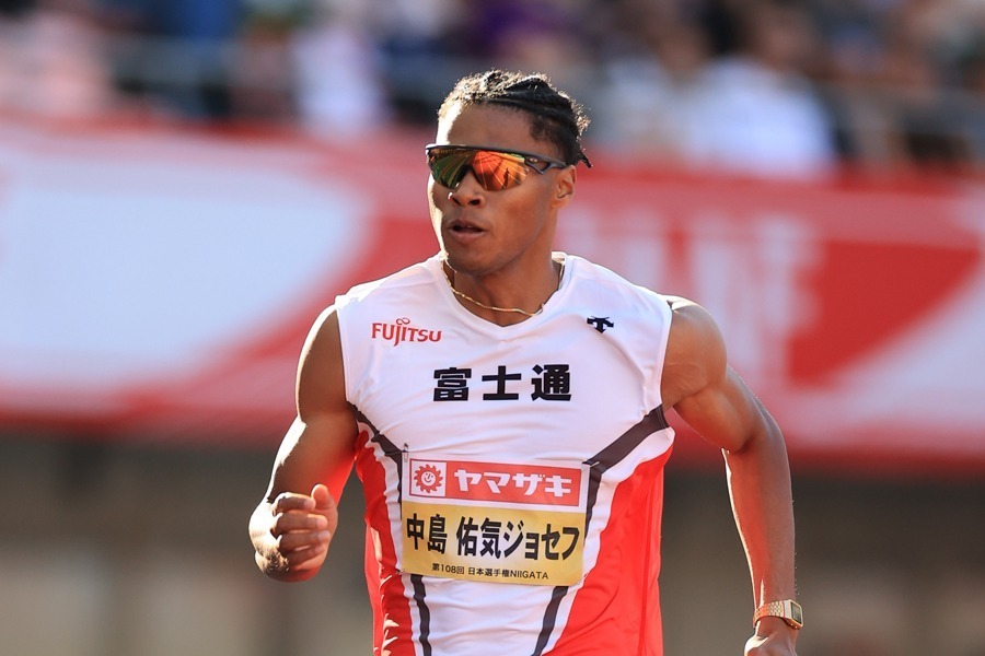 日本選手権400m予選を45秒16で通過した中島佑気ジョセフ