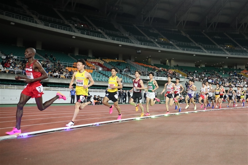 電子ペーサーが導入された今年5月の日本選手権10000m