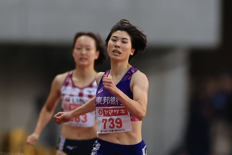 日本選手権女子400mに優勝を飾った松本奈菜子