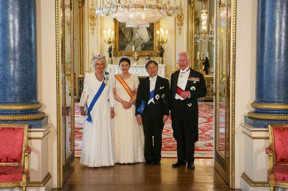 天皇皇后両陛下とチャールズ国王夫妻（画像出典：ロイヤルファミリー公式Instagram）