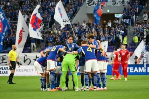 アジア最終予選に臨む日本代表 [写真]＝金田慎平