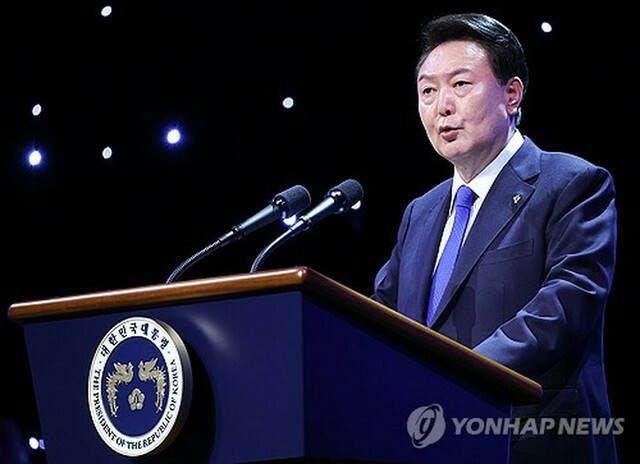 尹大統領（大統領室提供）＝（聯合ニュース）≪転載・転用禁止≫