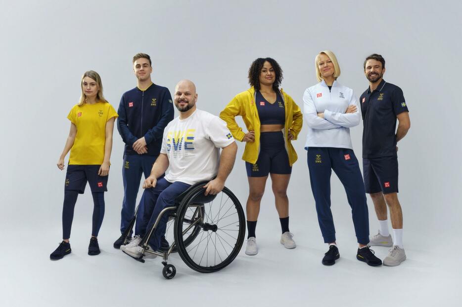 ユニクロがスウェーデン代表選手団に提供する公式ウェア Photo provided by Sweden Olympic and Paralympic Committees