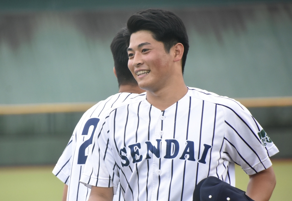 大学2年目のシーズンを過ごしている仙台大・佐藤幻瑛投手