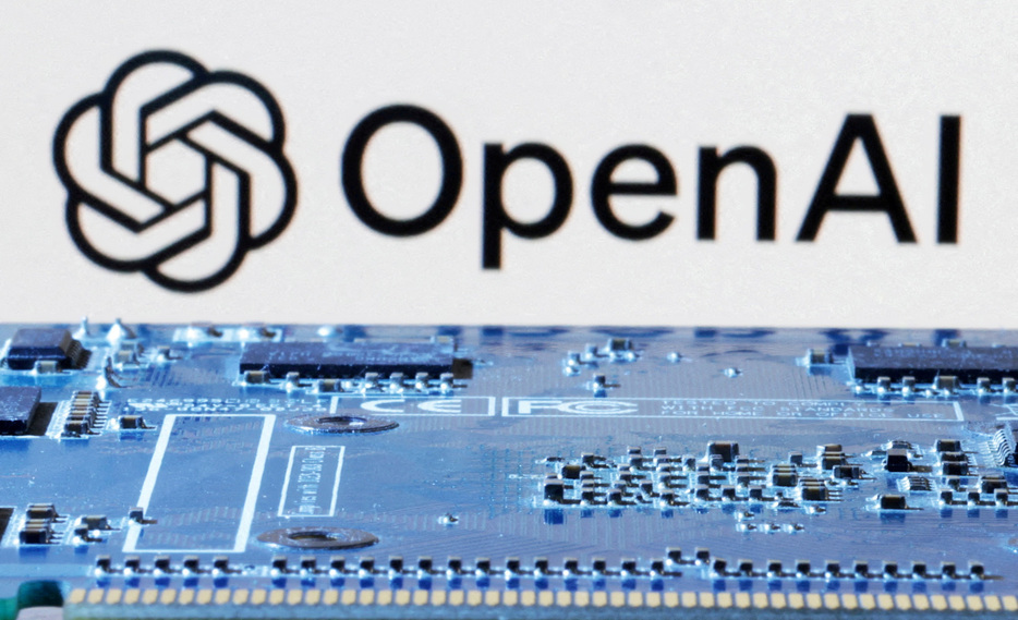 FILE PHOTO: OpenAI logo is seen near computer motherboard in this illustration taken January 8, 2024. REUTERS/Dado Ruvic/File Photo
