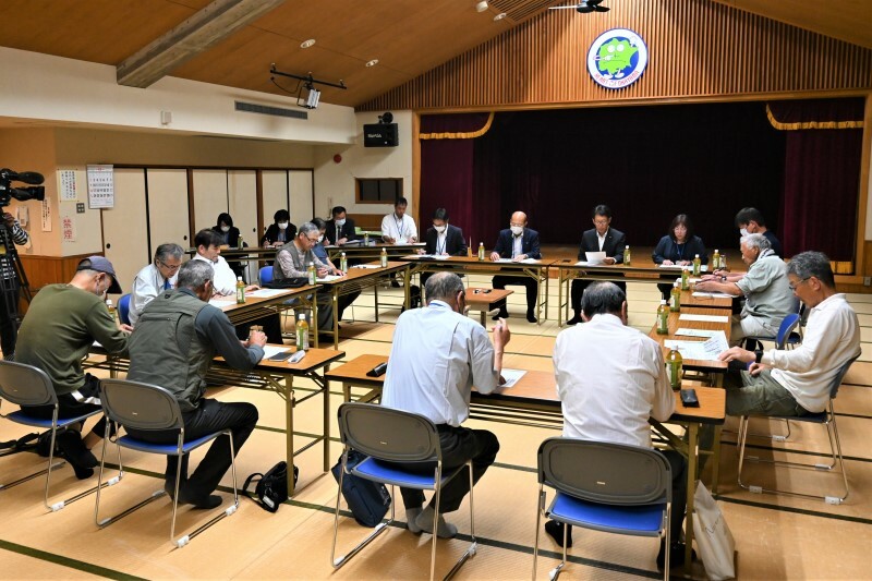 円城地区自治会代表を対象に開かれた会合