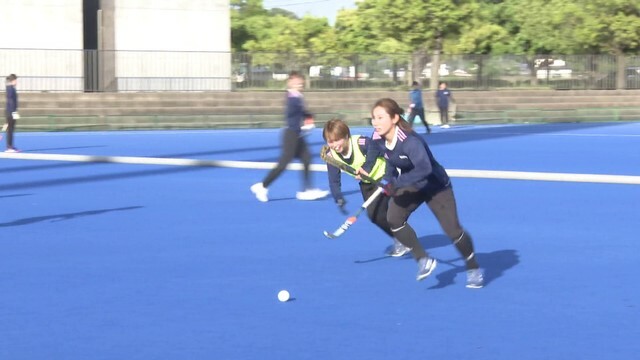 永井選手の練習風景