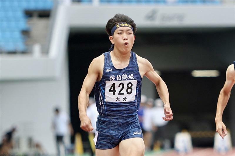 10秒40で男子100mに優勝した宮脇英