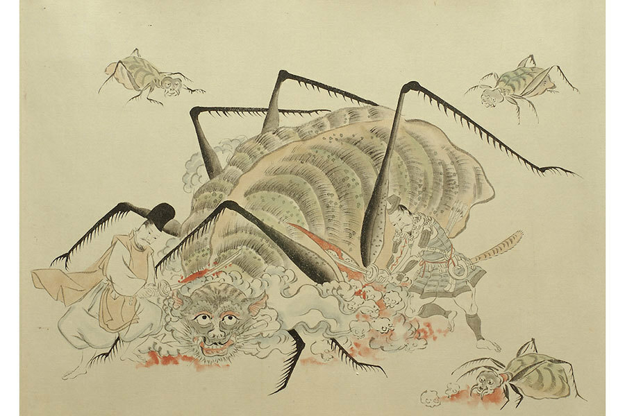 画巻《土蜘蛛草子》江戸時代（1837 年写し）、国際日本文化センター蔵