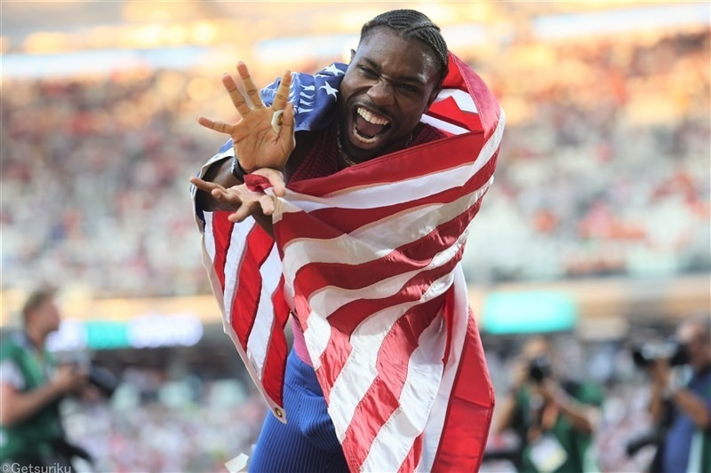 全米選手権200mで優勝したノア・ライルズ（写真は23年世界選手権）