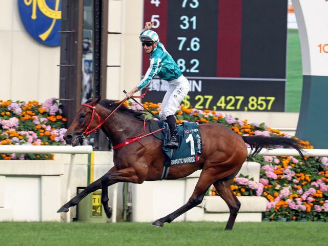 ロマンチックウォリアーは522kgで出走(提供：Hong Kong Jockey Club)