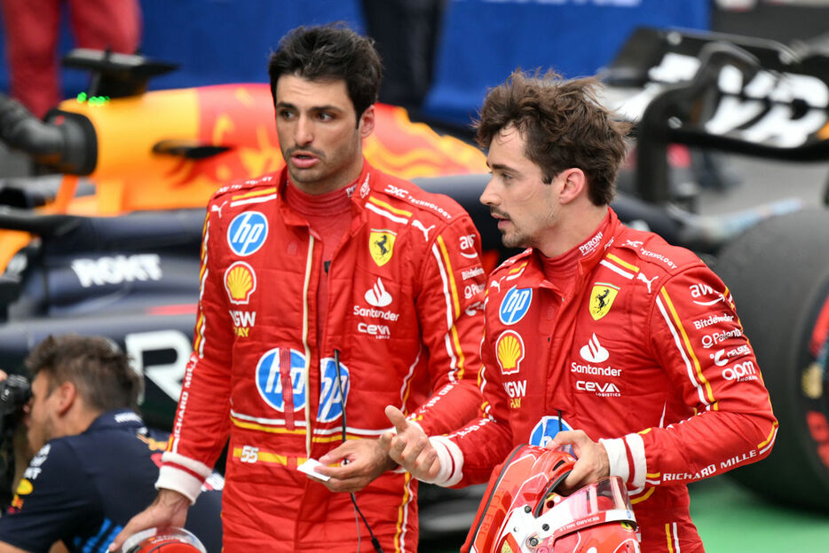 2024年F1第10戦スペインGP　カルロス・サインツとシャルル・ルクレール（フェラーリ）
