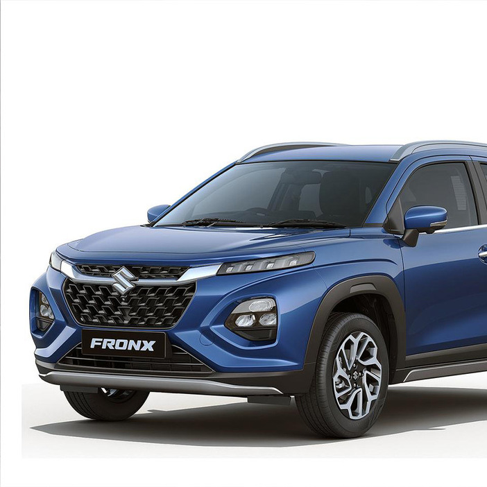 ジムニー5ドアと同時に発表された、新ジャンルのクーペSUV「フロンクス」。