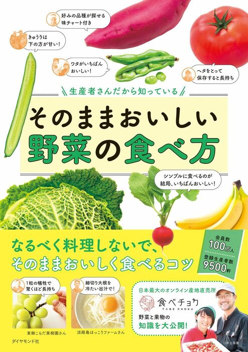 『生産者さんだから知っているそのままおいしい野菜の食べ方』（著：食べチョク／ダイヤモンド社）