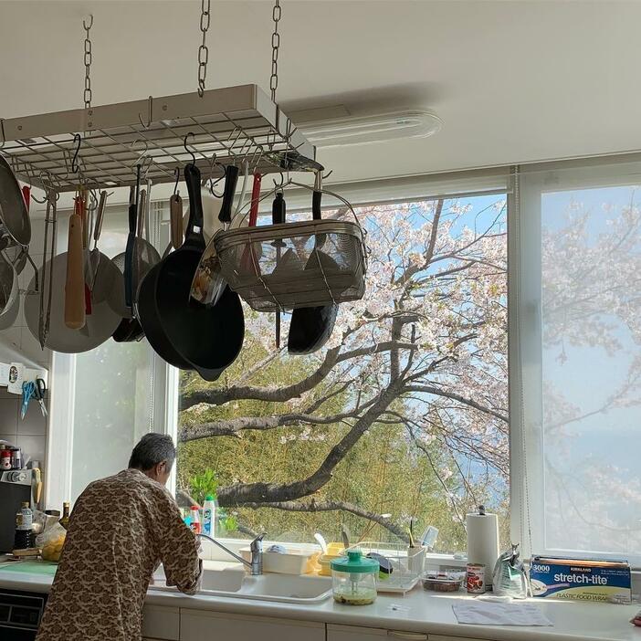 2019年4月。過酷な透析治療を続けつつも、キッチンに立ち続けていた梅宮辰夫さんの背中。