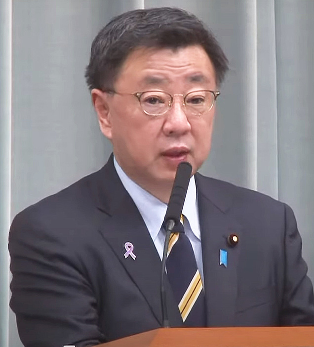 松野官房長官