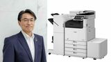 蛭川取締役は自社の営業力の強さに自信を見せる。複合機の印刷枚数は減少傾向だが、そこで培ってきた営業力がいまの業績を支えている（写真：キヤノンマーケティングジャパン）