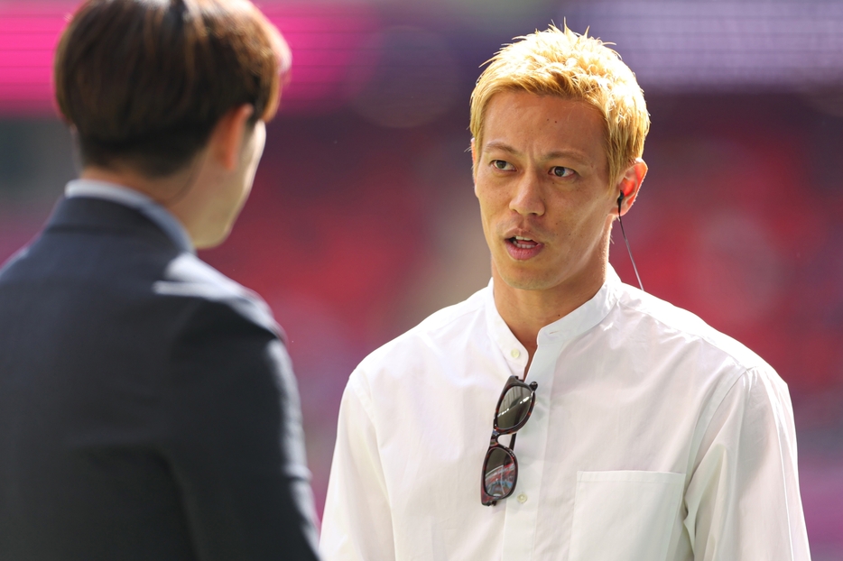 インターネットテレビ局「ABEMA」での解説が話題となった本田圭佑氏（写真：森田直樹/アフロスポーツ）