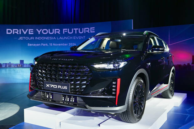 ＪＥＴＯＵＲ（捷途）がインドネシアで正式に販売を開始した７人乗りＳＵＶ「Ｘ70ＰＬＵＳ」（同社提供）