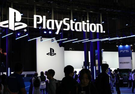 東京ゲームショウ2024での「プレイステーション」のブース（写真：つのだよしお/アフロ）