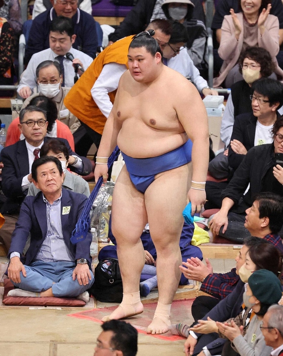 ＜九州場所6日目＞2敗目を喫した大の里（撮影・成瀬　徹）