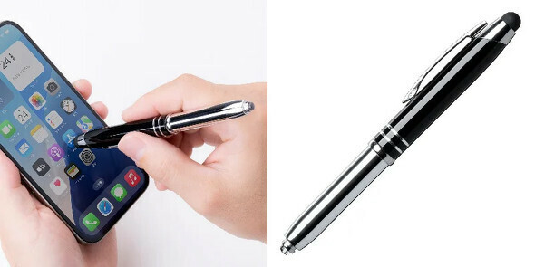 LEDライトとボールペンが一体化したタッチペン「200-PEN040」