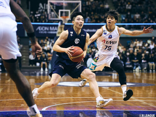 調子を上げてきたA千葉の黒川［写真］＝B.LEAGUE