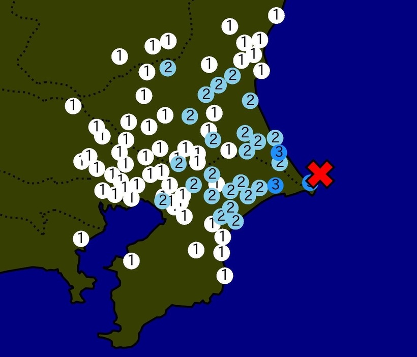 震度分布図