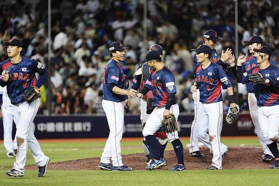 台湾に3-1で勝利した侍ジャパン【写真：小林靖】