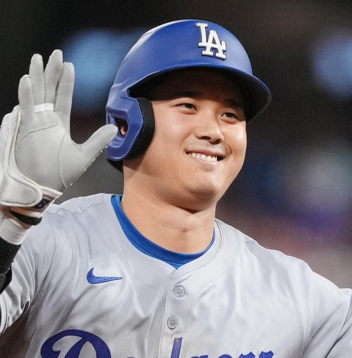 9月、ロッキーズ戦で54号3ランを放ったドジャース大谷