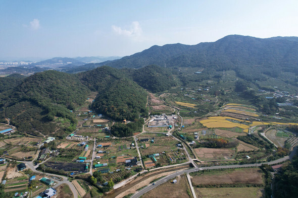 3度の計画変更を経て最終確定した昌原市義昌区北面、東邑一帯＝キム・ミョンジン記者