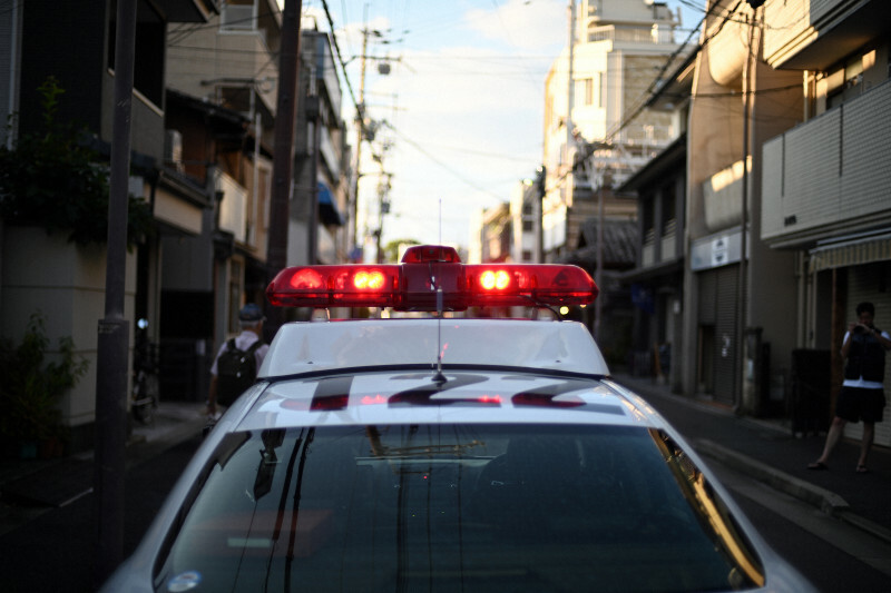 京都府警のパトカー＝京都市で、佐藤賢二郎撮影