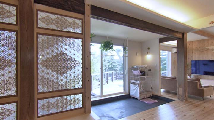 一部に旧家屋の部材を使用＝「-茨城県潮来市・下川邸-」（C）テレビ朝日