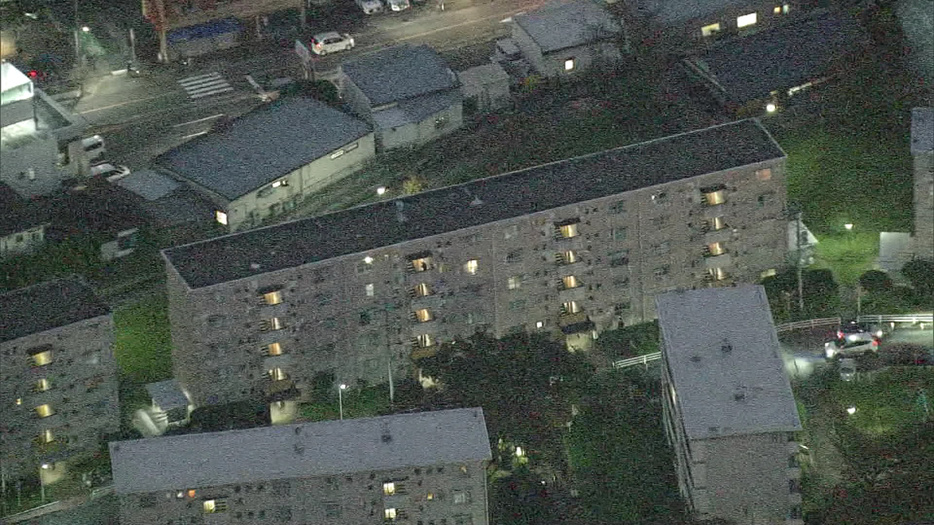 事件現場の室住団地（福岡・早良区）